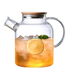 SHUWEICAO glass teapot with borosilicate glass and 60.8 oz capacity