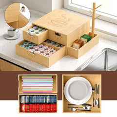 Two-tier K Pod Drawer for coffee capsules