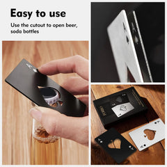 4 piece stainless steel bottle opener set
