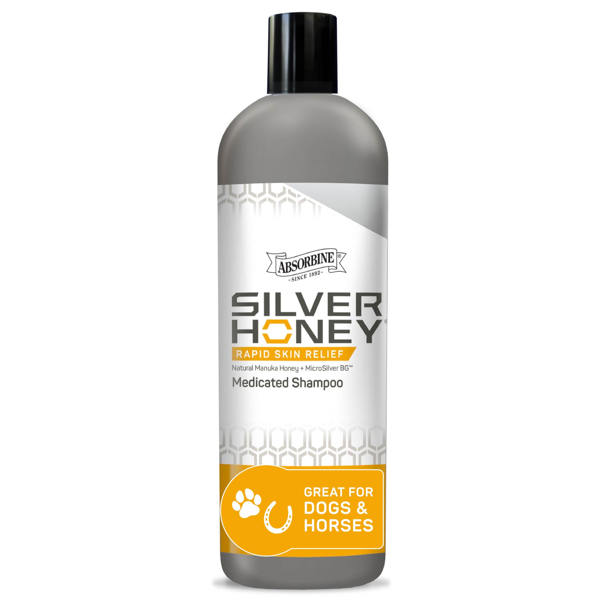 Silver Honey Rapid Skin Relief Medicated Shampoo bottle 16 fl oz