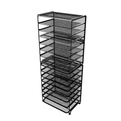Two pack 8 tier letter tray desk organizer