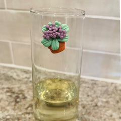Floral bouquet wine identifiers for glasses Simply Charmed