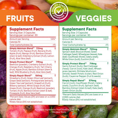 Label highlights beta carotene in Simply Nature's Pledge supplement
