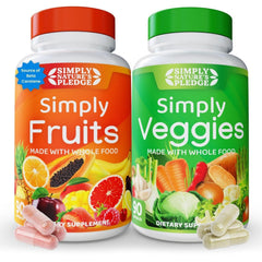 Simply Nature's Pledge Fruits & Vegetables Supplement bottle 90 Count 2-Pack