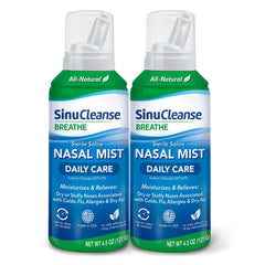 SinuCleanse Daily Care nasal spray bottle two pack