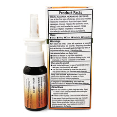 Pepper horseradish ingredients in nasal spray