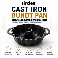 Fluted tulip design Bundt pan profile