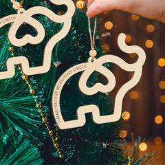 Decorative elephant ornaments for best friends and sisters