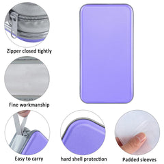 Hard plastic Siveit CD DVD case with zipper closure