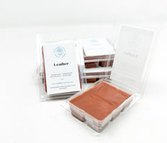 Six cubes pack Leather Pure Soy Wax Melts
