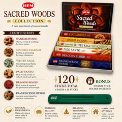 Palo Santo incense sticks boxed 20 per fragrance