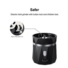 Six-leaf blade grinder shredding herbs