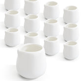 Six-pack mini creamer pitchers set with 3 oz capacity