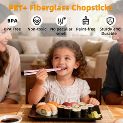 Color coded patterns for easy identification chopsticks