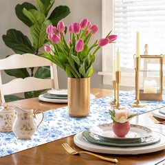 Stain-resistant waterproof tablerunner made from 100% polyester fiber