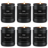 Six scent candles set for home scented aromatherapy