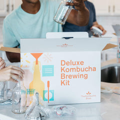 Six sixteen-ounce swing top bottles in the kit