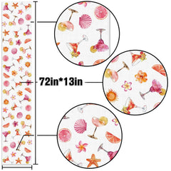 13x72 inch polyester linen like table runner on table
