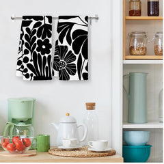 Two waffle weave kitchen towels 16x24 for drying dishes and hands