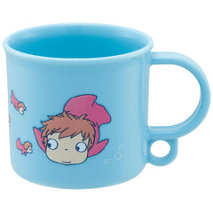 Skater Ponyo plastic drinking cup with Ponyo and sisters design