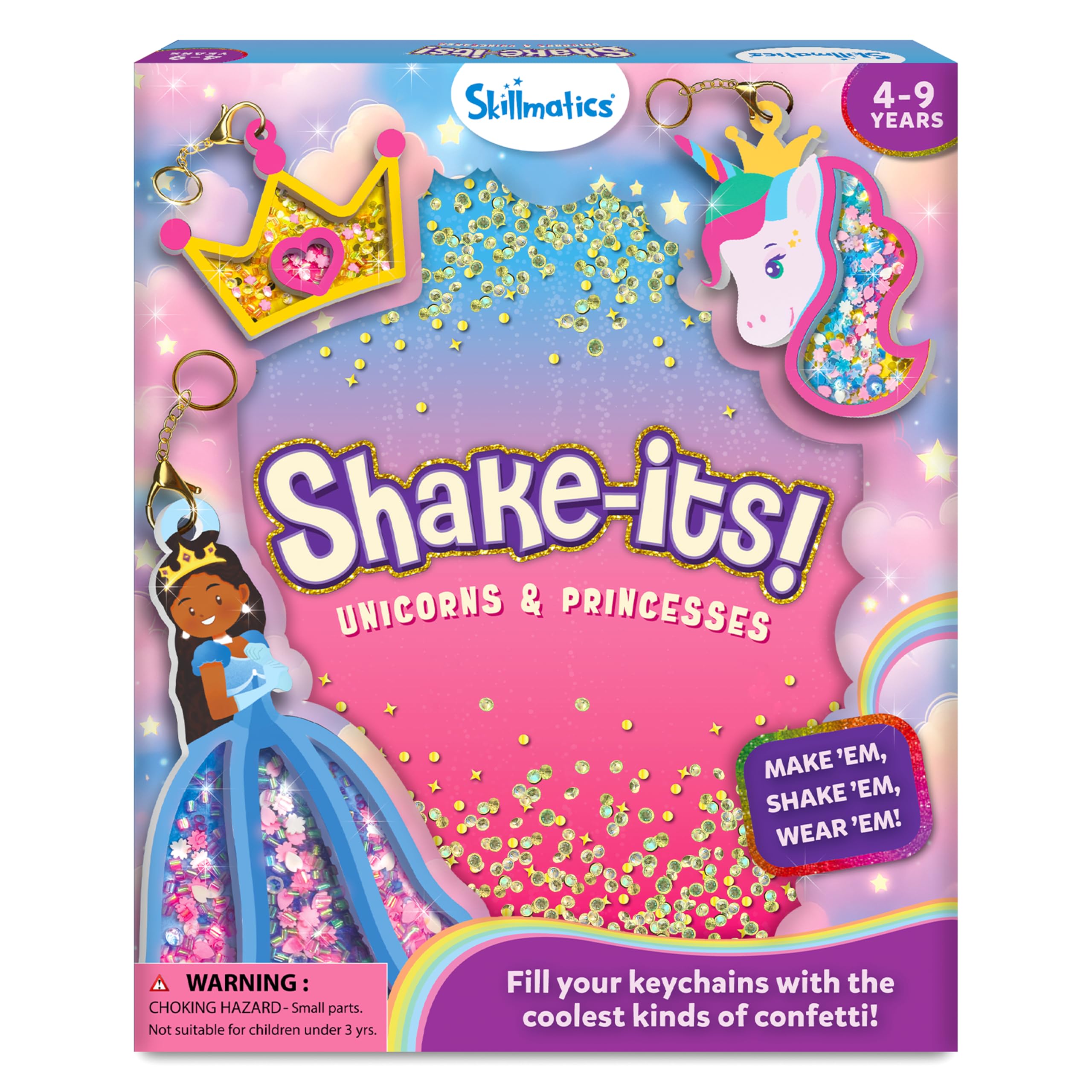 Skillmatics Shake-its unicorns princesses foam pieces