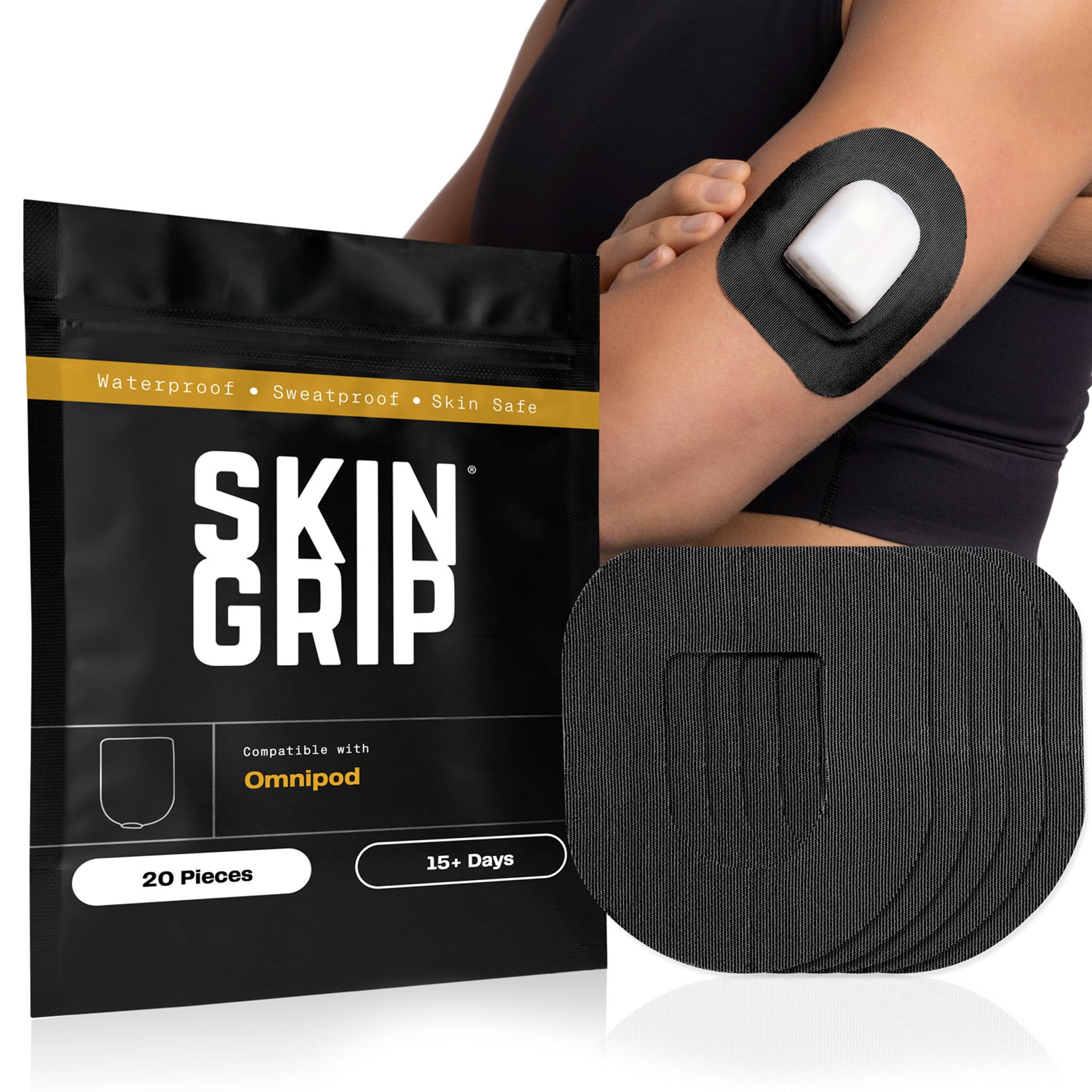 Skin Grip Insulet Omnipod 5 adhesive patches product overview