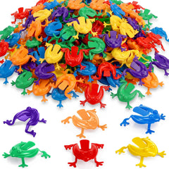 Skylety 12 piece jumping frog toy packaging view