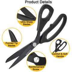 Forged stainless steel blade on SLEMOON scissors