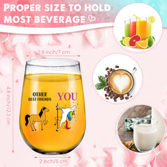 Stemless 17 oz wine glass for women