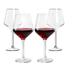 Slomg stemmed plastic wine glasses four pack 15 oz