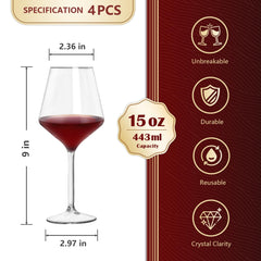 Unbreakable clear goblets for outdoor use