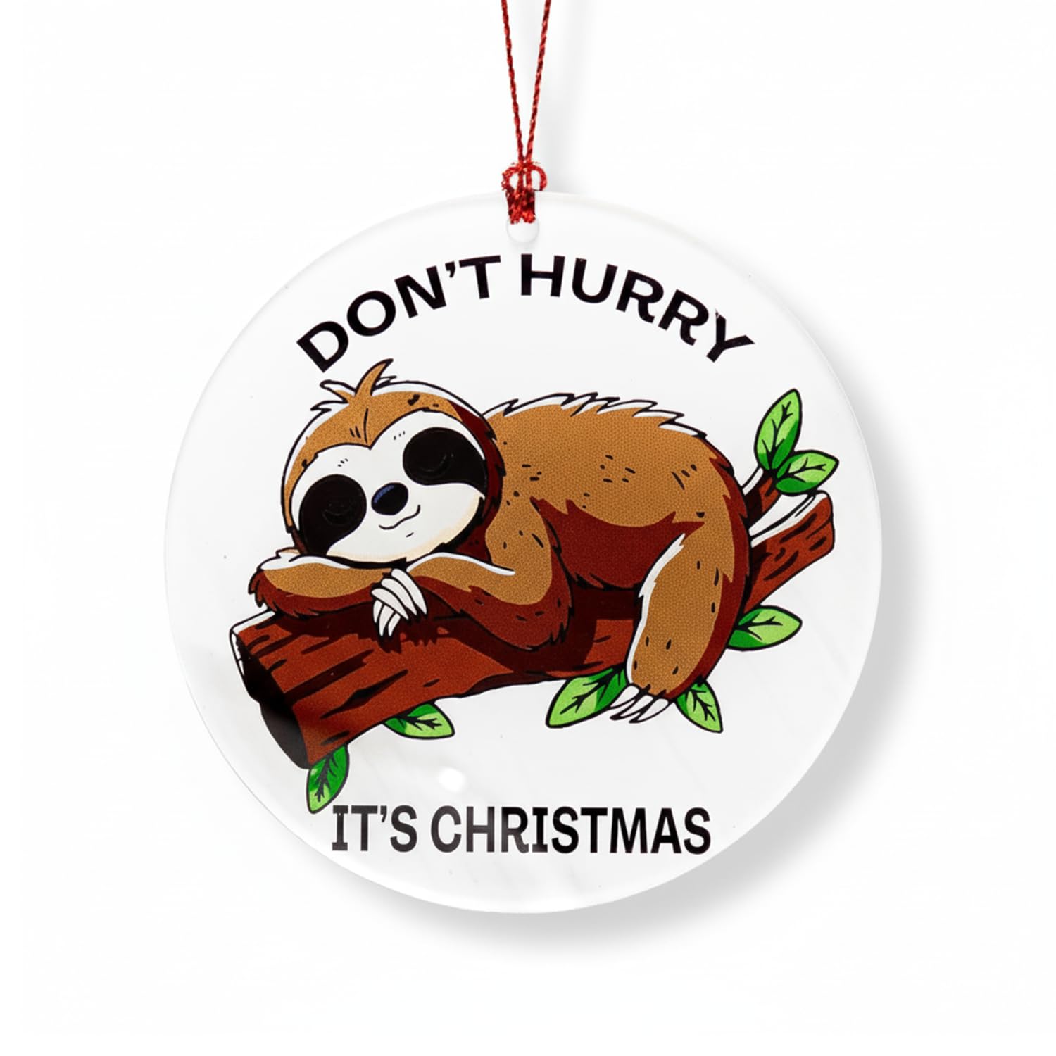 Sloth Ornament for Christmas tree display