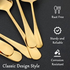 Slotted spoon 8.7 inch gold