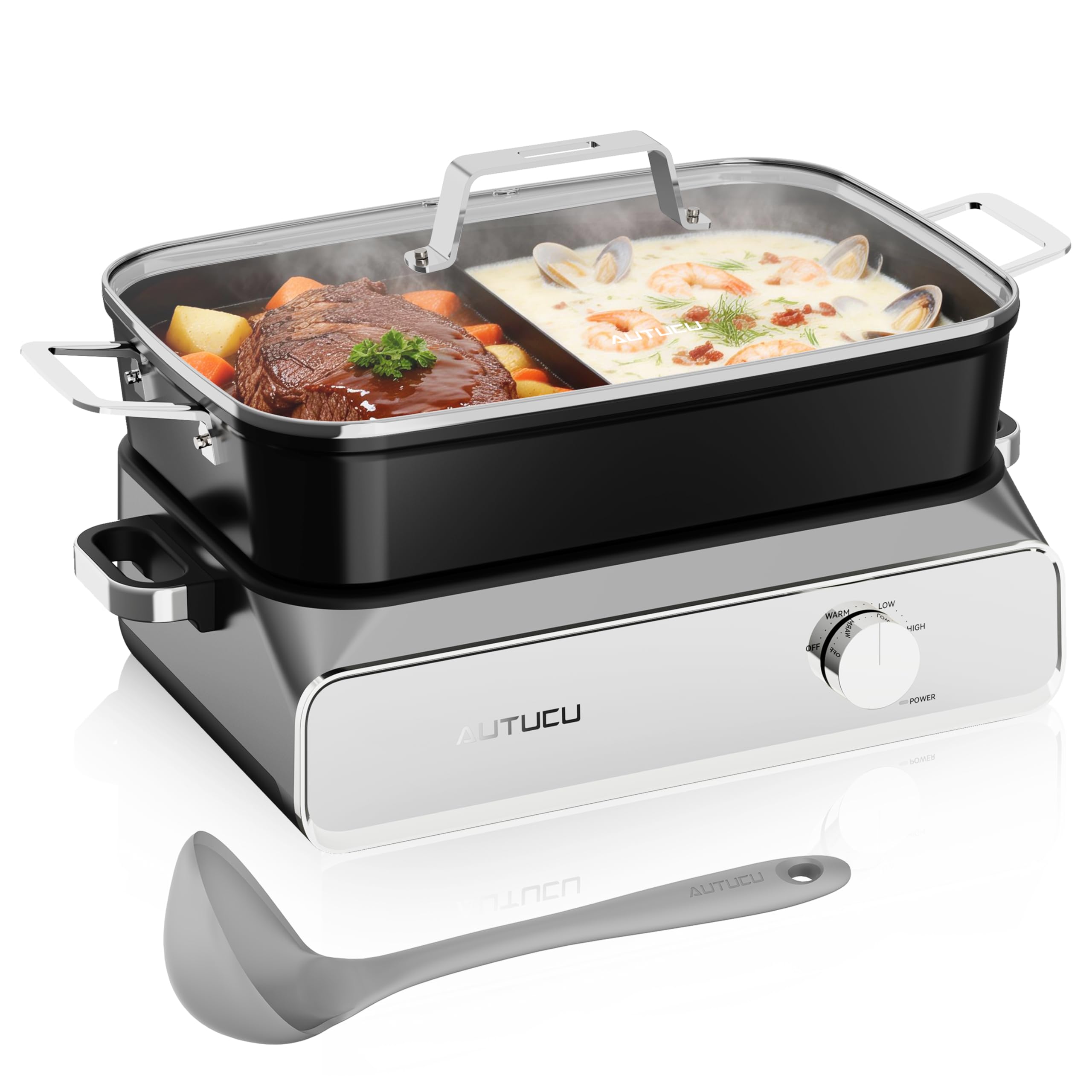 Slow Cooker 10 Quarts divider pot