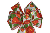 Small 5-6 inch wired wreath bow handmade in Pennsylvania