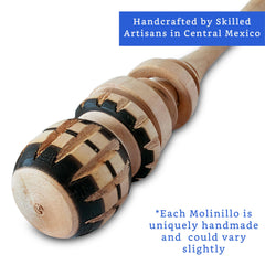Molinillo hot chocolate frother small cup size wooden wand