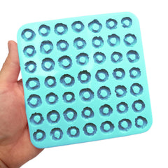 Small donut shaped cavities silicone mold 061 ready for use