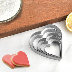 Stainless steel heart cookie cutters for fondant and cookies