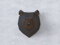 Small pieces practice kit for Grizzly Trophy paper sculpture