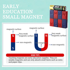 Teaching magnet designed for student learning with weak magnetism