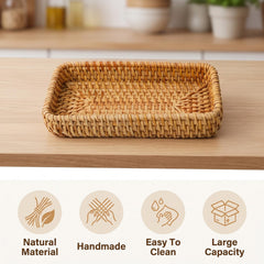 Remote basket tray for entryway and living room