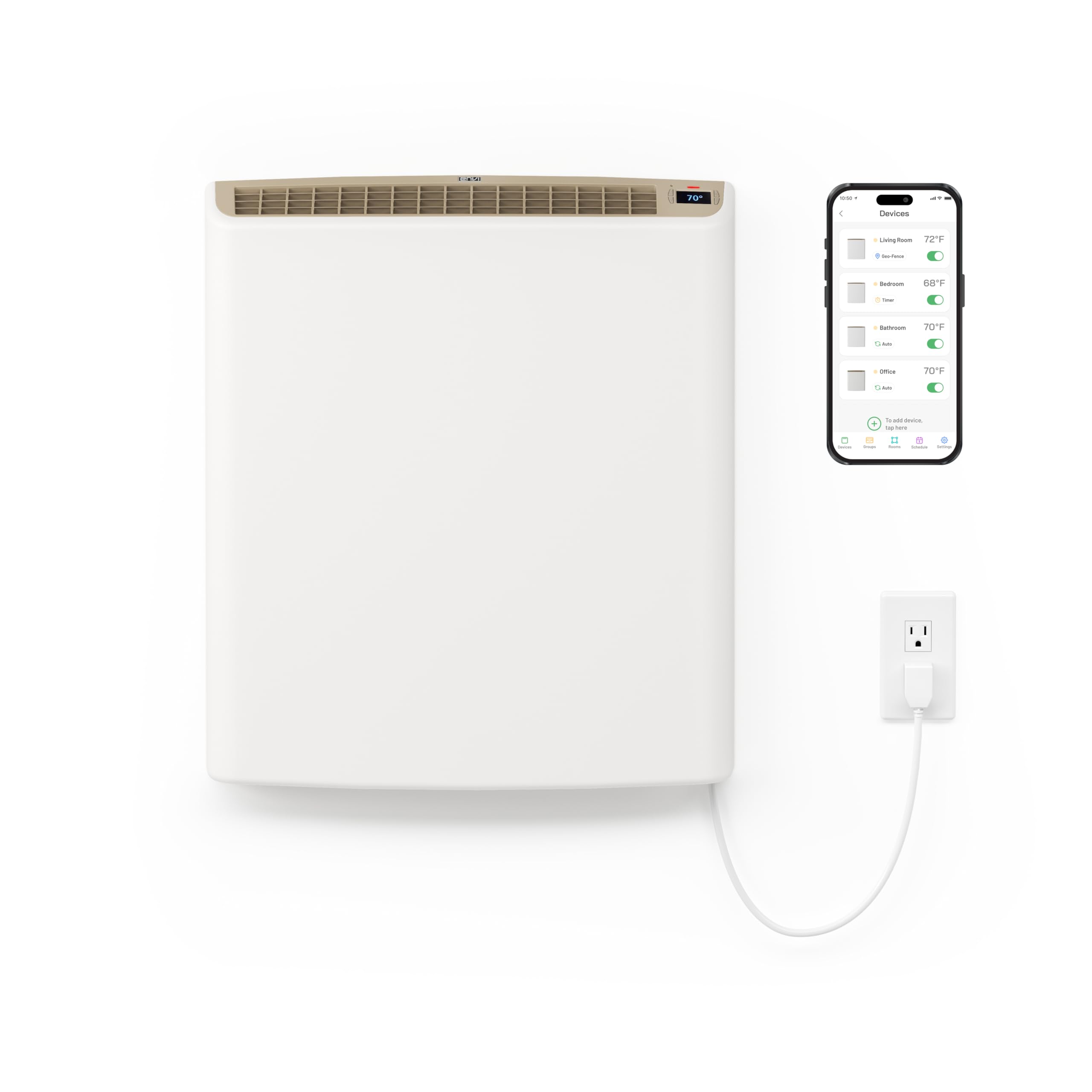 Smart Envi wall heater app controlled image