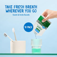 SmartMouth Original Zinc Activated Mouthwash mint flavor 10 count carton