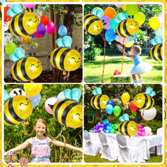Smile face bee foil balloon from Bee Balloons set