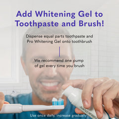 Polyclean technology whitening foam reaching grooves and crevices