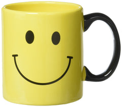 Smiley Face Ceramic Mug with yellow smiley design