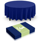 Smiry disposable table cloth 3 pack navy round