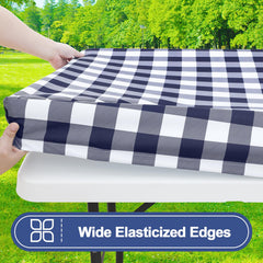 Smiry 6 pack buffalo plaid tablecloth packaging