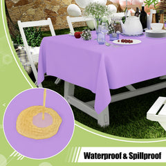 Lavender rectangular disposable table cover by Smiry