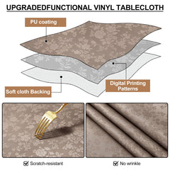 Smiry waterproof PU tablecloth 30x72